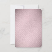 Pink Flower RSVP Card (Dos)