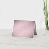 Pink Flower Thank You Card Bedankkaart (Achterkant)