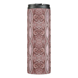 Pink Flower Thermal Tumbler Thermosbeker