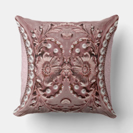 Pink Flower Throw Pillow Kussen