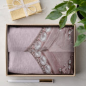 Pink Flower Tissue Paper Tissuepapier (Geschenk)
