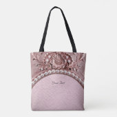 Pink Flower Tote Bag (Dos)