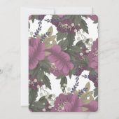 Pink Flower Wedding Invitation (Dos)