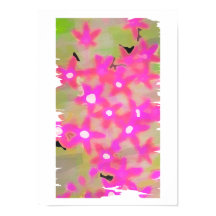 PINK FLOWERS POSTER