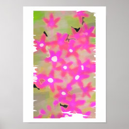 PINK FLOWERS POSTER