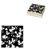 pink flowers 	rubberstempel (Gestempeld)