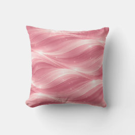 Pink Fluid Wave Pattern Throw Pillow Kussen