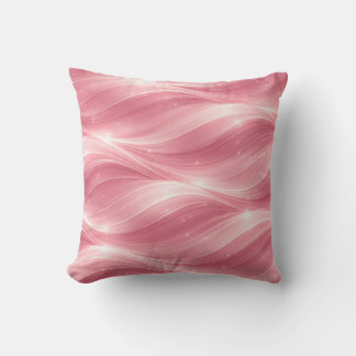 Pink Fluid Wave Pattern Throw Pillow Kussen