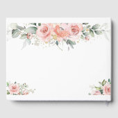 Pink Foral is een meisje Baby shower gastenboek (Achterkant)