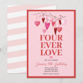 Pink Four hield ooit van de verjaardagsballon van  Kaart (Voorkant / Achterkant)