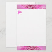 Pink Foxglove Petal papeterie personnalisée (Devant / Derrière)