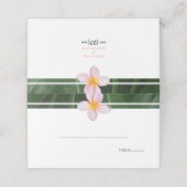 Pink Frangipani Plumeria Wedding (Buitenkant ongevouwen)