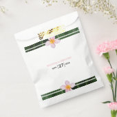 Pink Frangipani Plumeria Wedding Bedankzakje (Gezegeld)