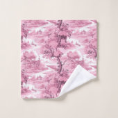 Pink French Country Tree (Gant de toilette)