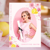 Pink Freshly Graduated Invitation