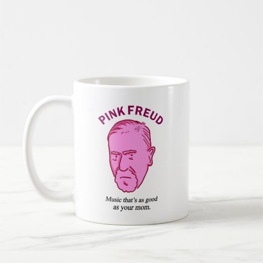 Pink Freud Funky Music Psychologie Pun Mug (Gauche)