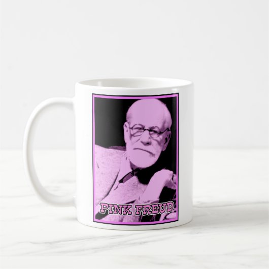 Pink Freud Funny Mug Koffiemok (Links)