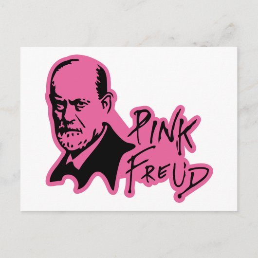 PINK FREUD Psychoanalysis Sound Edition Briefkaart (Voorkant)