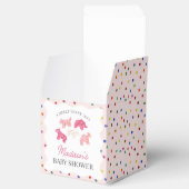 Pink Frosted Animal Cookies Baby shower Bedankdoosjes (Geopend)
