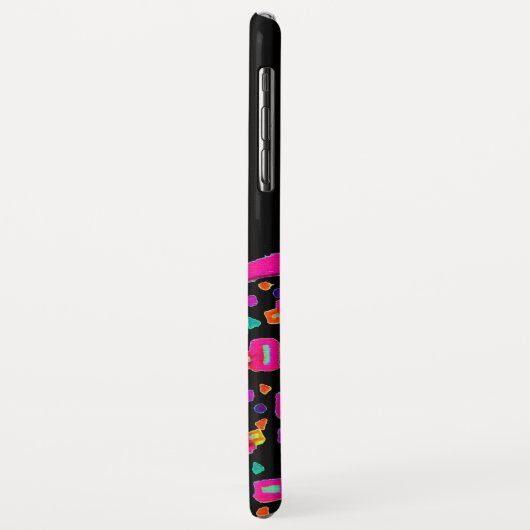 PINK FUCHSIA BLACK ABSTRACT DECO MONOGRAM Case-Mate iPhone CASE (Achterkant/links)