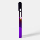 PINK FUCHSIA PAARSE FRACTABUBBELS IN BLACK Case-Mate iPhone CASE (Achterkant / Links)