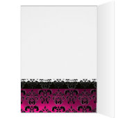 PINK FUCHSIA PAARSE ZWARTE DAMASKTABEL (Binnen (Links))