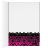 PINK FUCHSIA PURPLE BLACK DAMASK TABLE SIÈGE (Intérieur (Droit))