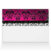 PINK FUCHSIA PURPLE BLACK DAMASK TABLE SIÈGE (Intérieur Horizontal (Haut))