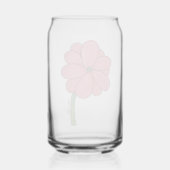 Pink Full Flower Blikvorm Glas (Achterkant)