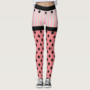 Pink Fun Trendy Shorts Look Leggings