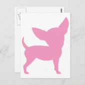 Pink Funny Chihuahua Briefkaart (Voorkant / Achterkant)