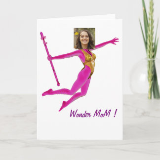 Pink Fushia Wonder Woman, Fairy Wand - Feestdagen Kaart