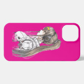 Pink Futuristic Girl Aesthetic iPhone 17 Case iPhone Hoesje (Achterkant horizontaal)