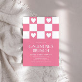 Pink Galentine's Day Party Kaart