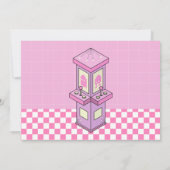 Pink Game Player Arcade Dance Machine verjaardag Kaart (Achterkant)