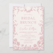 Pink Garden Chinoiserie Bridal Brunch Invitation (Devant)