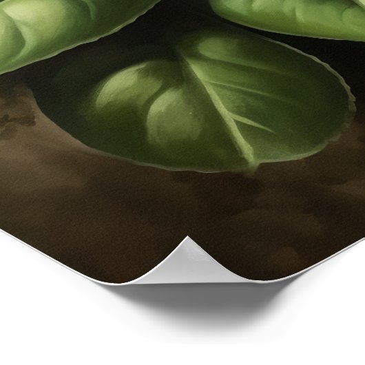 Pink Gardenia Flowers Art Imprimer Poster (Coin)