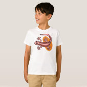Pink Gecko Kids T-Shirt – Cute Colorful Lizard Tee (Devant entier)