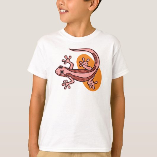 Pink Gecko Kids T-Shirt – Cute Colorful Lizard Tee (Devant)