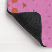 Pink geometric design mouse pad muismat (Hoek)
