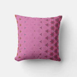 Pink geometric design pillow kussen