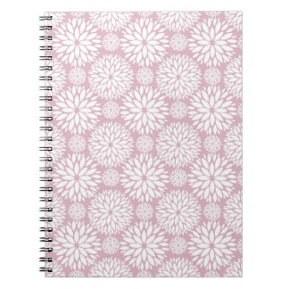 Pink Geometric Flower Pattern Notitieboek