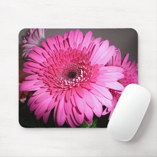 Pink Gerber Daisy Muismat (Met muis)