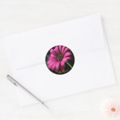 Pink Gerber Dank je! Ronde Sticker (Envelop)