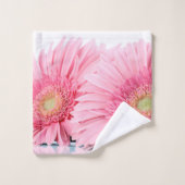 Pink Gerbera Daisies Elegant Photo (Gant de toilette)