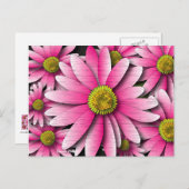 Pink Gerbera Daisy Briefkaart (Voorkant / Achterkant)