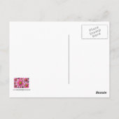 Pink Gerbera Daisy Briefkaart (Achterkant)