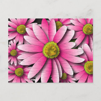 Pink Gerbera Daisy Briefkaart