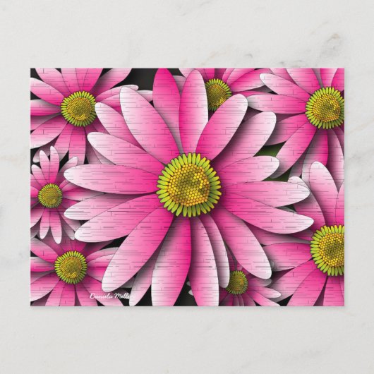 Pink Gerbera Daisy Briefkaart (Voorkant)