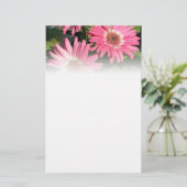 Pink Gerbera Daisy Briefpapier (Staand voorkant)